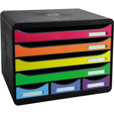 Exacompta Schubladenbox STORE-BOX MINI 307798D 7Schübe harlekin