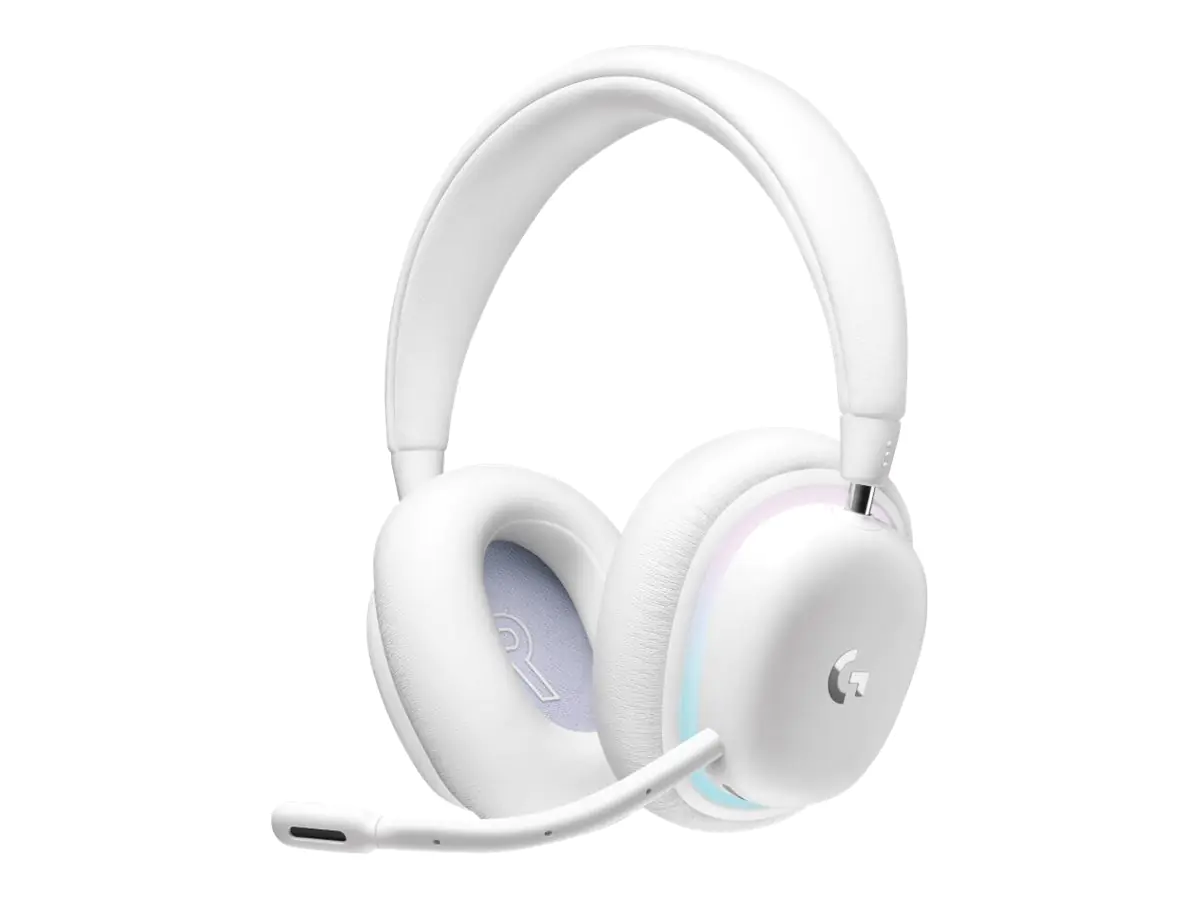 Logitech G G735 - Headset - ohrumschließend - Bluetooth / LIGHTSPEED - kabellos - 3,5 mm Stecker - White Mist