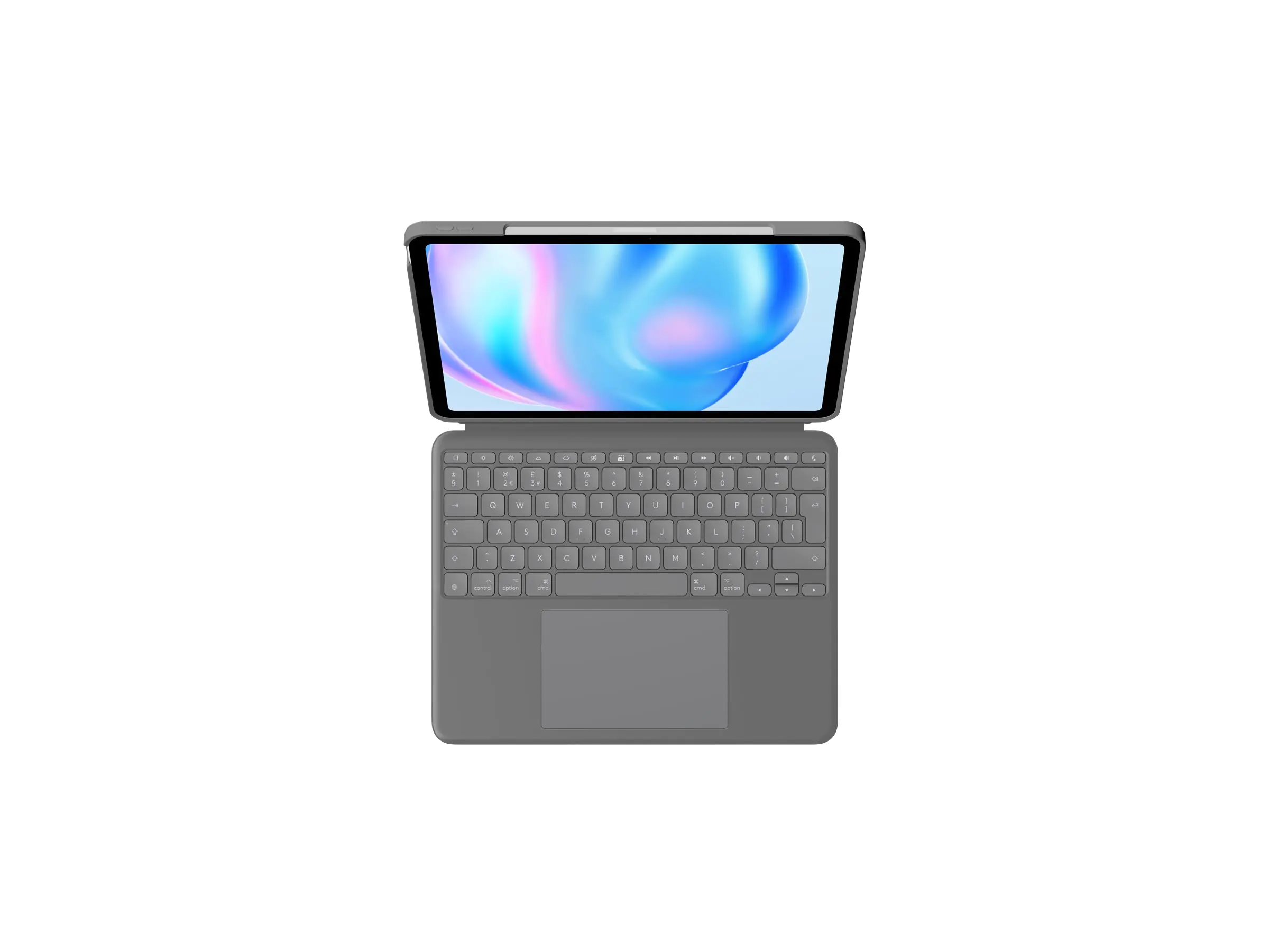 Logitech Combo Touch - Tastatur und Foliohülle - mit Trackpad - hintergrundbeleuchtet - Apple Smart