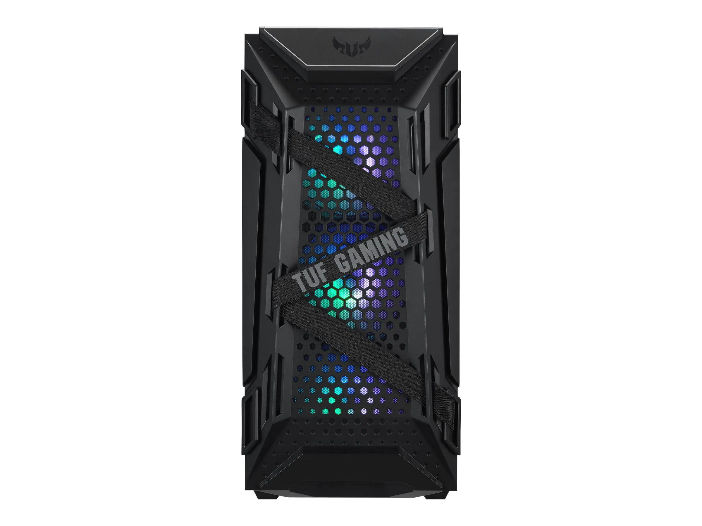 ASUS TUF Gaming GT301 - Tower - ATX - Seitenteil mit Fenster (gehärtetes Glas) - Schwarz - USB/Audio