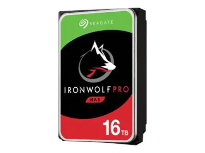 Seagate IronWolf Pro ST16000NE000 - Festplatte - 16 TB - intern - 3.5" (8.9 cm) - SATA 6Gb/s - 7200 rpm - Puffer: 256 MB - mit 2-jähriger Wartungsvertrag für Datenwiederherstellung