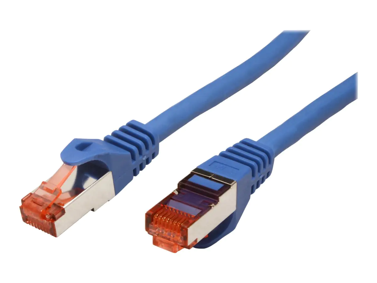 Roline - Patch-Kabel - RJ-45 (M) bis RJ-45 (M) - 30 cm - SFTP, PiMF - CAT 6 - halogenfrei, geformt, verseilt - Blau