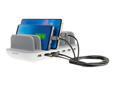 4smarts 2charge Office - Ladestation - 60 Watt - 2.4 A - 7 Ausgabeanschlussstellen (USB, 24 pin USB