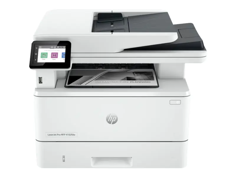 HP LaserJet Pro MFP 4102fdw - Multifunktionsdrucker - s/w - Laser - Legal (216 x 356 mm) (Original) - A4/Legal (Medien) - bis zu 38 Seiten/Min. (Kopieren) - bis zu 40 Seiten/Min. (Drucken) - 350 Blatt - 33.6 Kbps - Gigabit LAN, Wi-Fi(n), USB, USB-Host, Bl