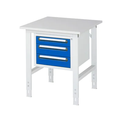RAU Arbeitstisch Tom 750 x 760-1.080 x 800 mm (B x H x T)
