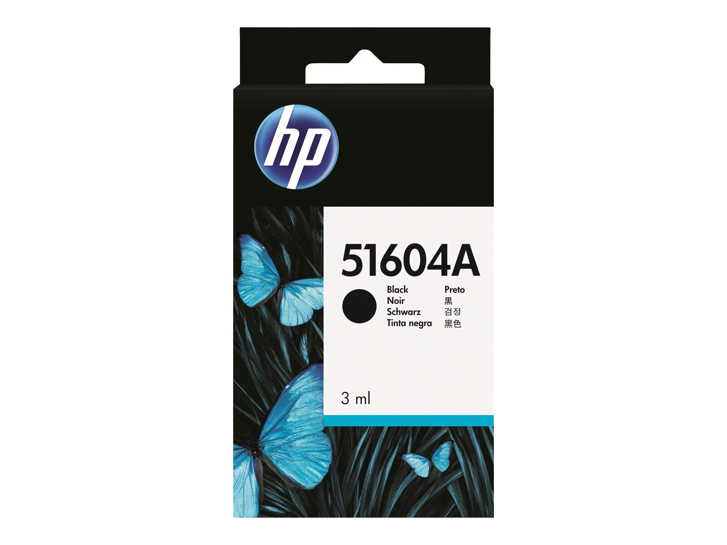 HP - 3 ml - Schwarz - Original - Tintenpatrone - für QuietJet Plus; ThinkJet