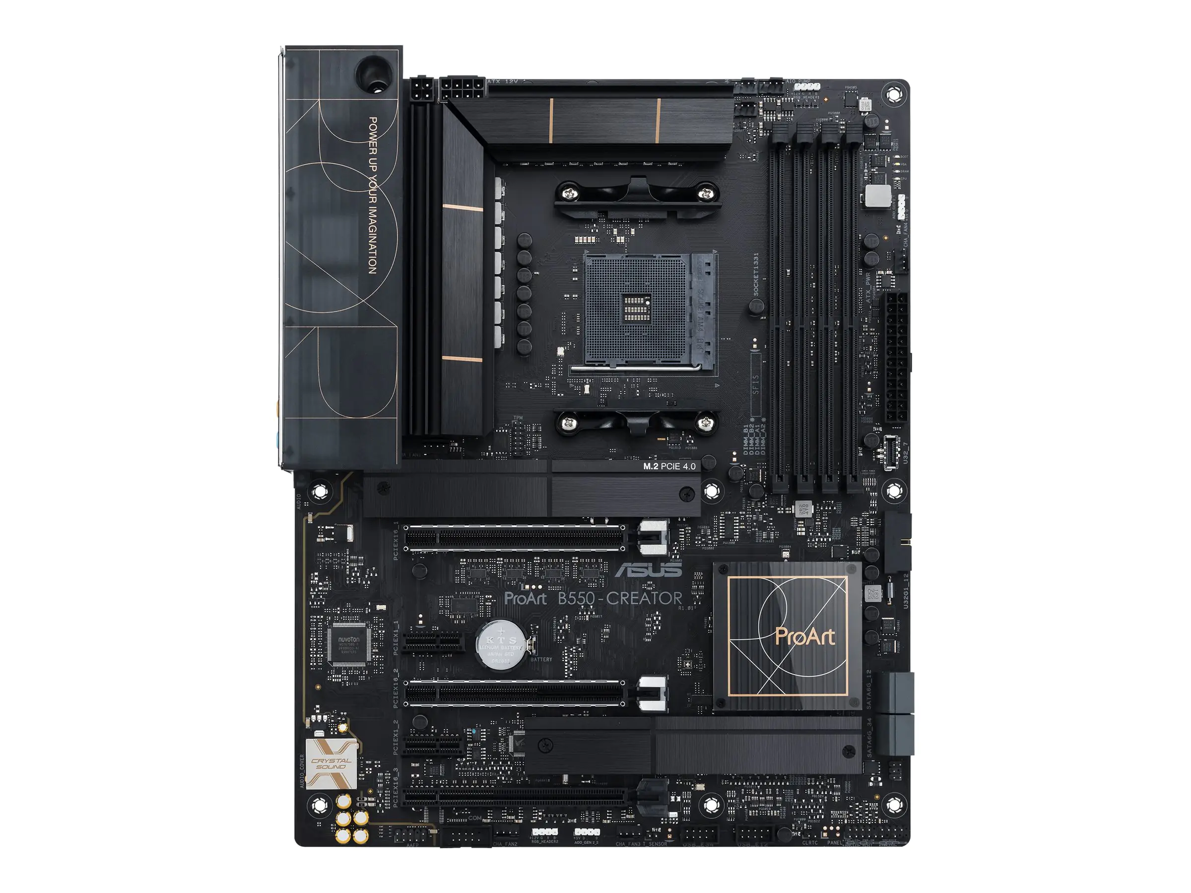 ASUS ProArt B550-CREATOR - Motherboard - ATX - Socket AM4 - AMD B550 Chipsatz - USB-C Gen2, USB 3.2 Gen 2 - 2.5 Gigabit LAN - Onboard-Grafik (CPU erforderlich) - HD Audio (8-Kanal)