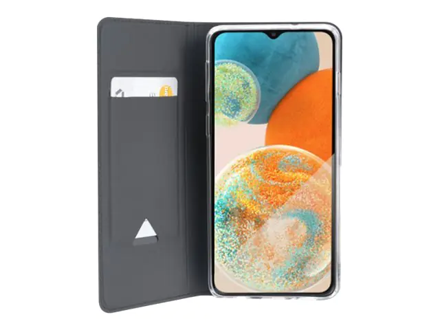4smarts URBAN Lite - Flip-Hülle für Mobiltelefon - Polyurethan (PU) - Schwarz - für Samsung Galaxy S23+