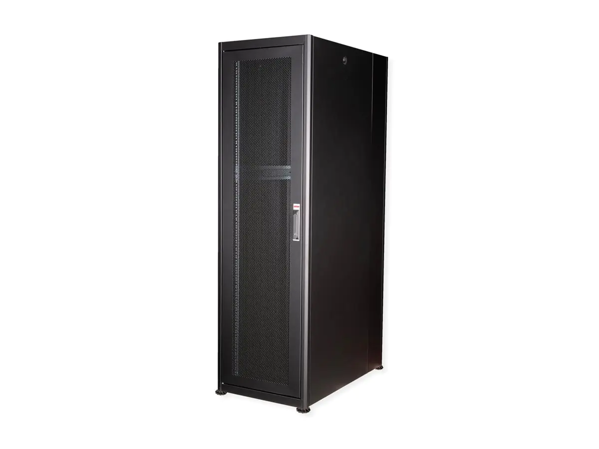 ROLINE Basic - Schrank Netzwerkschrank - perforierte Tür, 600x1000 BxT - RAL 9005, Jet Black - 42HE - 48.3 cm (19") 26.21.0210