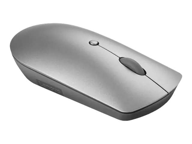 Lenovo 600 Silent - Maus - rechts- und linkshändig - optisch blau - 3 Tasten - kabellos - Bluetooth 5.0 - Iron Gray - retail