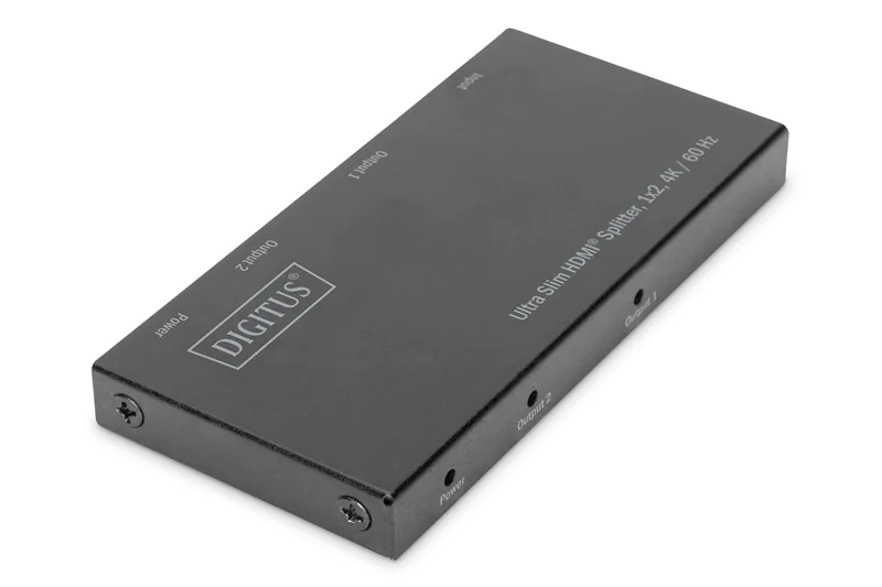 DIGITUS Ultra Slim HDMI Splitter DS-45322 - Video-/Audio-Splitter - 2 x HDMI - Desktop