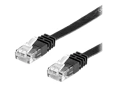 VALUE - Netzwerkkabel - RJ-45 (M) zu RJ-45 (M) - 2 m - UTP - CAT 6 - flach - Schwarz