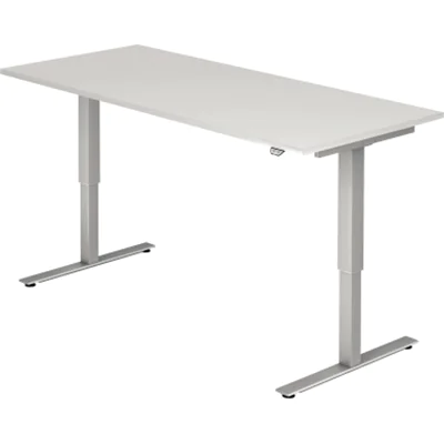 Hammerbacher elektrisch höhenverstellbarer Schreibtisch VXMST19/W/S weiß