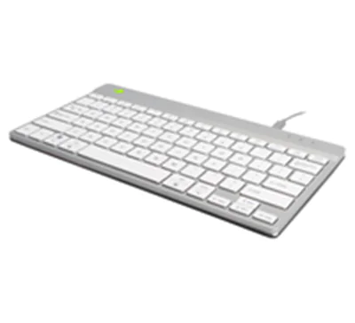 R-Go Compact Break - Tastatur - mit integrierter Pauseanzeige - USB-C - QWERTZ - Deutsch - weiß
