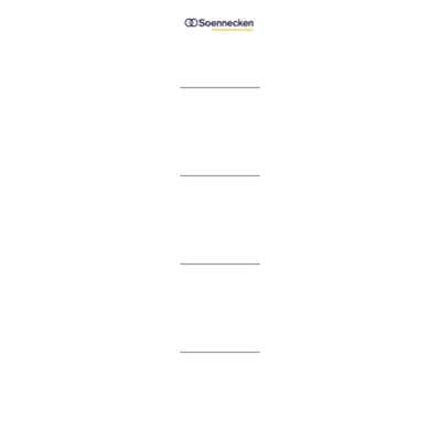 Soennecken Einsteckrückenschild 3371 28x153mm weiß 10 St./Pack.