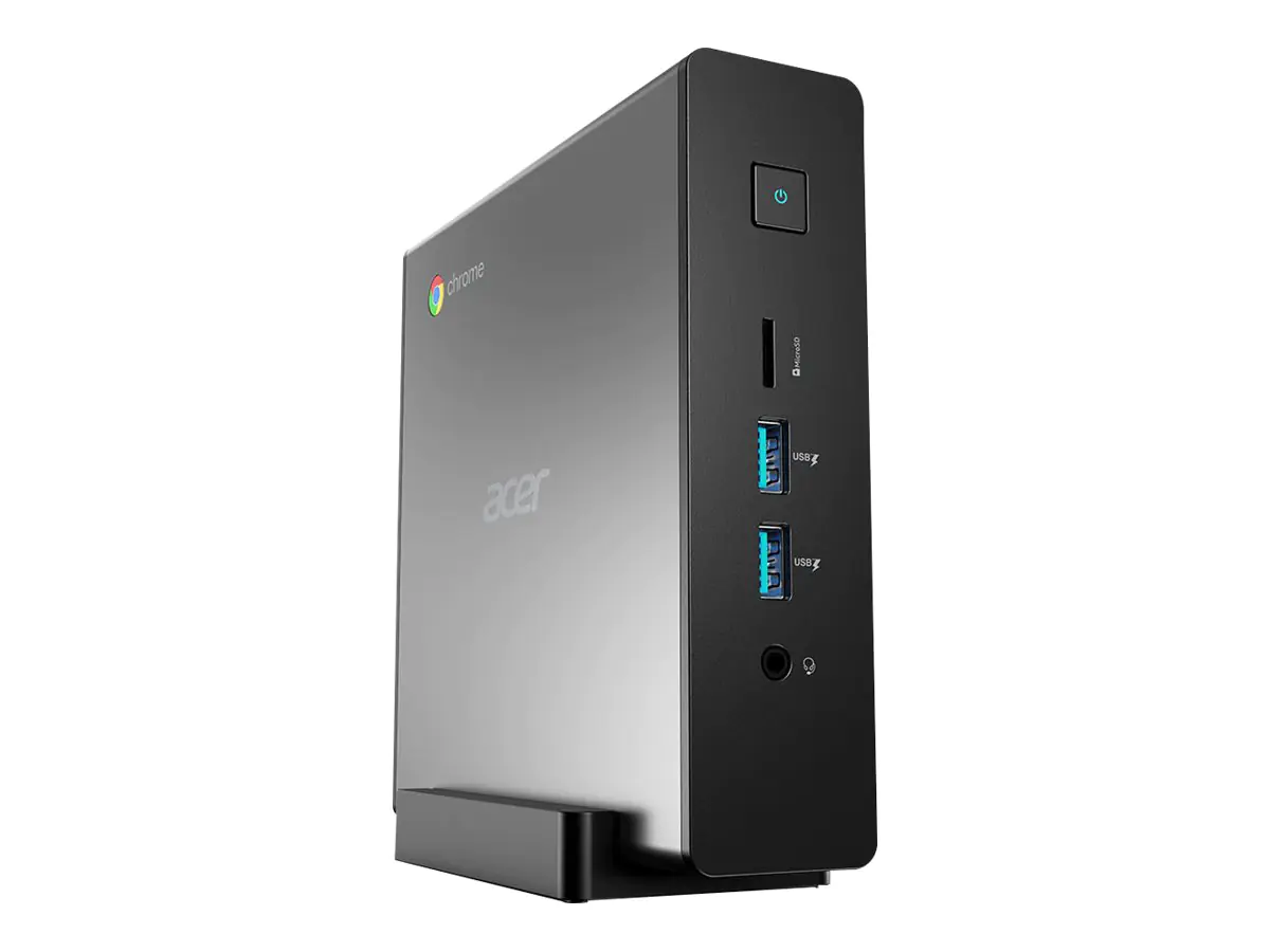 Acer Chromebox CXI4 - Mini-PC - 1 x Core i7 10610U / 1.8 GHz - RAM 16 GB - SSD 256 GB - UHD Graphics - GigE - WLAN: Bluetooth 5.0, 802.11a/b/g/n/ac/ax - Chrome OS - Monitor: keiner - Schwarz