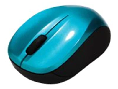 Verbatim Wireless Mouse GO NANO - Maus - optisch - kabellos - RF - kabelloser Empfänger (USB) - Caribbean Blue