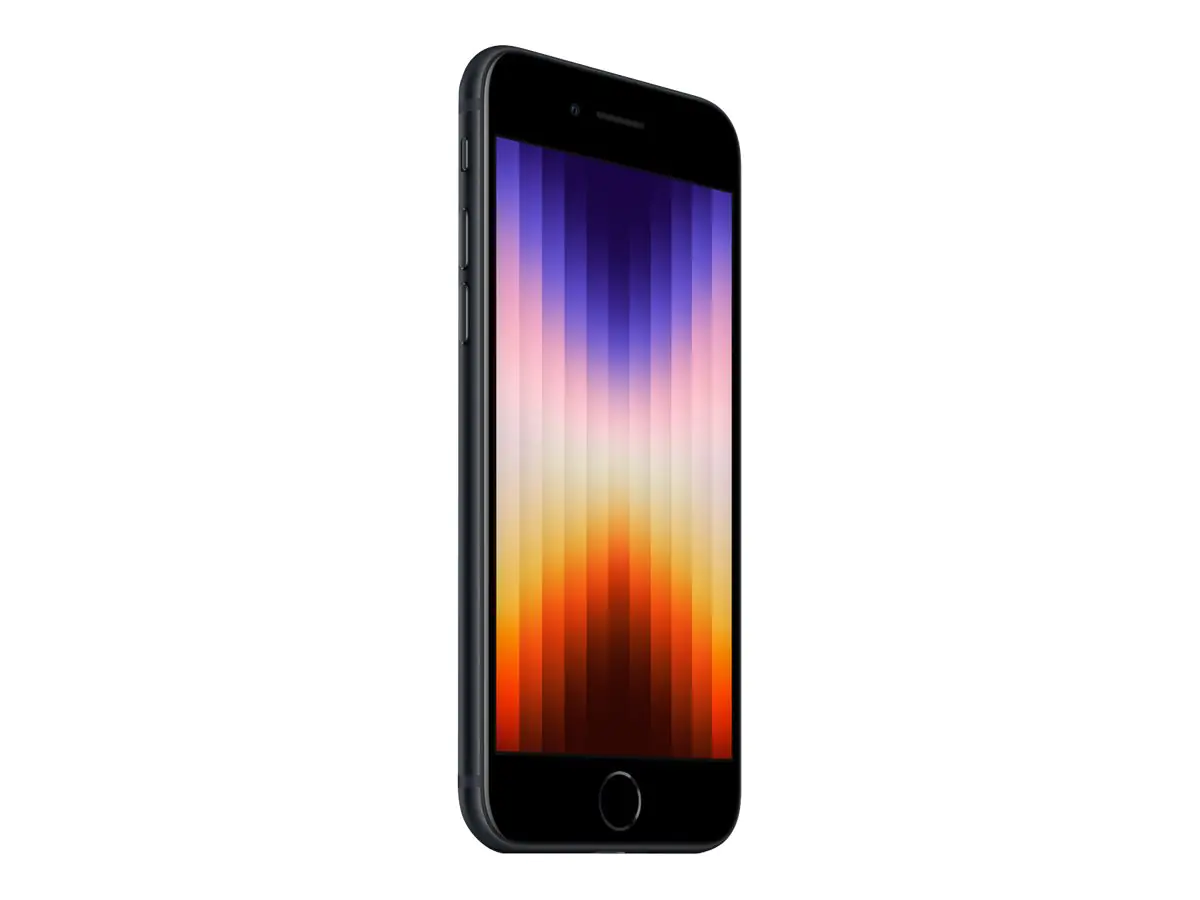 Apple iPhone SE (3rd generation) - 5G Smartphone - Dual-SIM / Interner Speicher 256 GB - LCD-Anzeige - 4.7" - 1334 x 750 Pixel - rear camera 12 MP - front camera 7 MP - Midnight