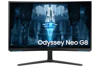Samsung Odyssey Neo G8 S32BG850NP - G85NB Series - QLED-Monitor - Gaming - gebogen - 80 cm (32") - 3840 x 2160 4K @ 240 Hz - VA - 350 cd/m² - 1000000:1 - Quantum HDR 2000 - 1 ms - 2xHDMI, DisplayPort - Schwarz, weiß