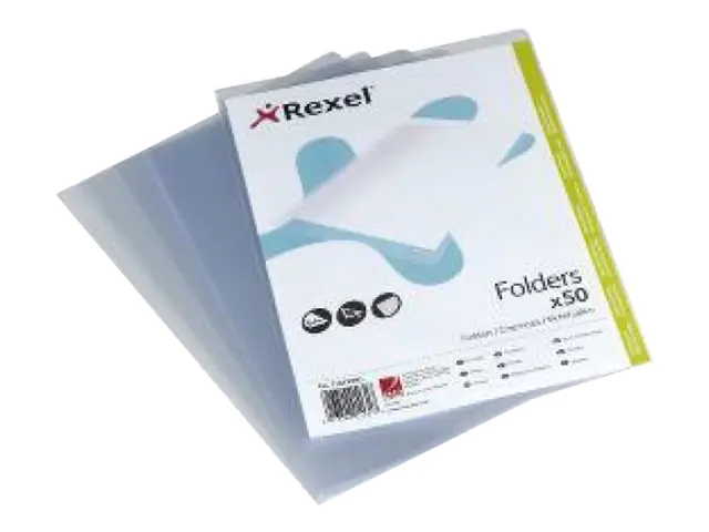 Rexel Hetzel - L-förmiger Ordner - für A4 (210 x 297 mm) - klar (Packung mit 50) 214170
