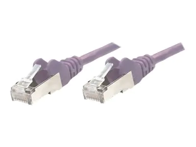 IC Intracom Intellinet Network Patch Cable, Cat5e , 7.5m, Purple, CCA, SF/UTP, PVC, RJ45, Gold