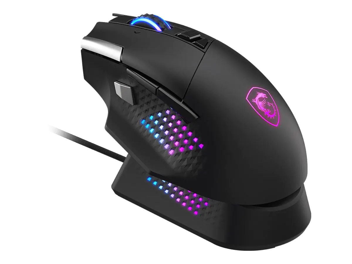 MSI VERSA PRO - Maus - optisch - 15 Tasten - kabellos, kabelgebunden