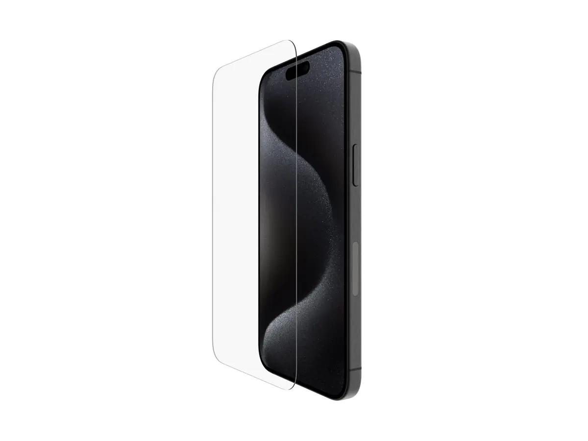 Belkin UltraGlass 2 - Bildschirmschutz für Handy - Glas - für Apple iPhone 15 Pro Max