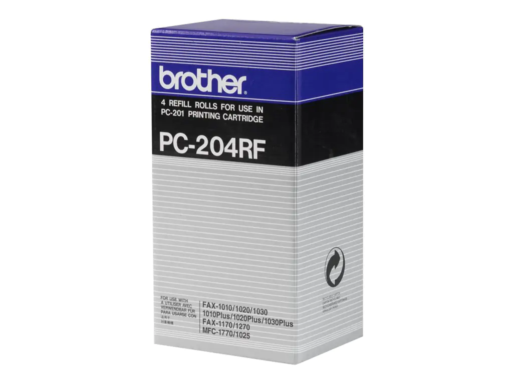 Brother 4er-Pack - Schwarz - Thermotransfer-Farbband PC204RF
