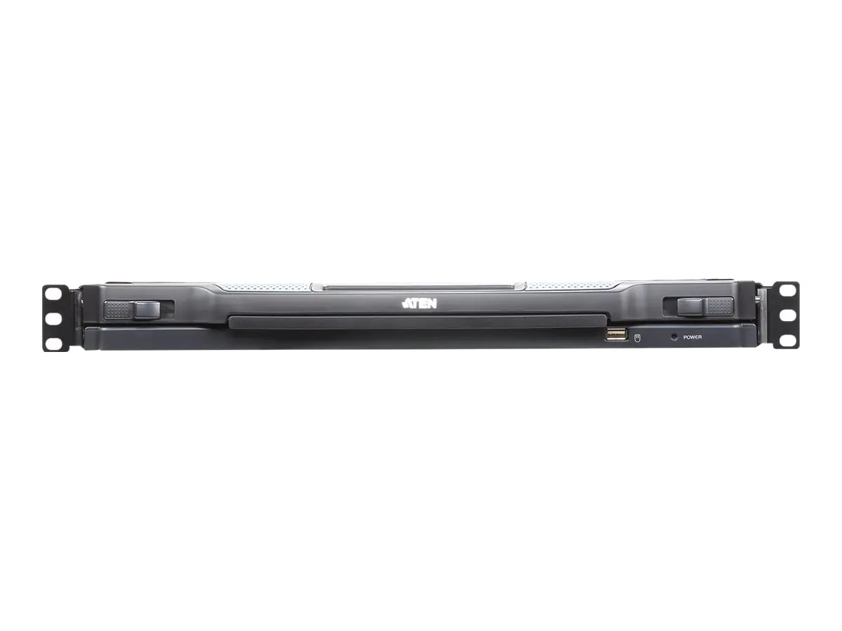 ATEN Slideaway CL5708IM - KVM-Konsole mit KVM-Switch - 8 Anschlüsse - PS/2, USB - Deutsch - 43.2 cm (17") CL5708IM-ATA-GG