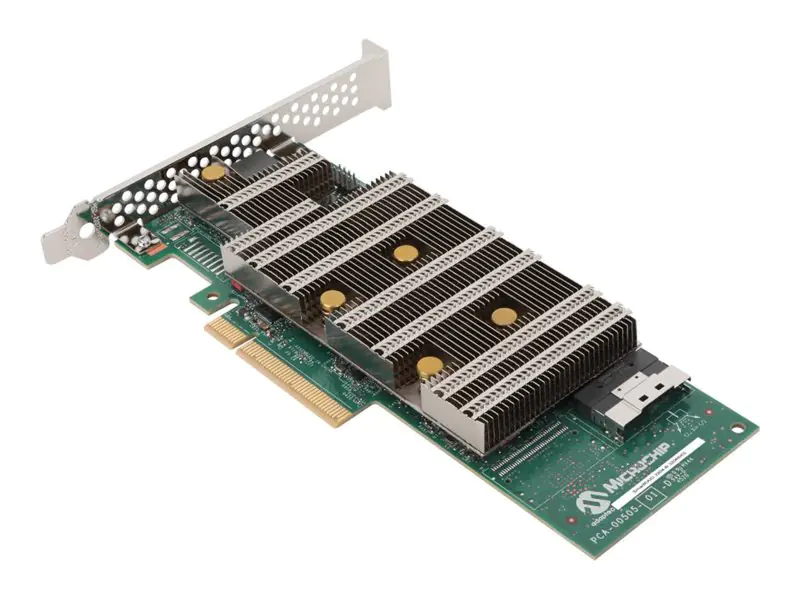 Microchip Adaptec SmartRAID 3154-16i - Speichercontroller (RAID) - 8 Sender/Kanal - SATA 6Gb/s / SAS 24Gb/s / PCIe 4.0 (NVMe) - RAID RAID 0, 1, 5, 6, 10, 50, 60, RAID 1T, RAID 10T - PCIe 4.0 x8