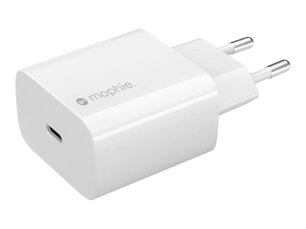 mophie - Netzteil - 30 Watt - PD (24 pin USB-C) - weiß - Europäische Union