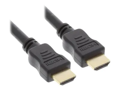 InLine Premium - HDMI-Kabel mit Ethernet - HDMI männlich zu HDMI männlich - 5 m - Dreifachisolierung - Schwarz - 4K Unterstützung