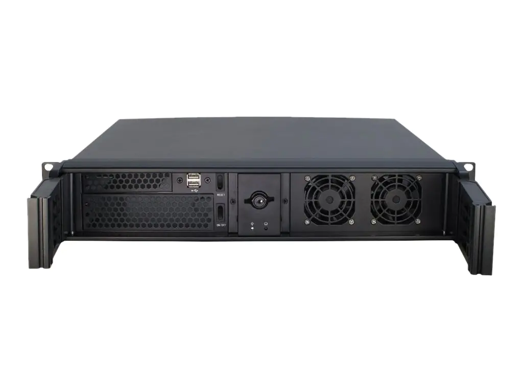 VALUE - Rack-Montage - 2U - micro ATX - keine Spannungsversorgung (ATX) - Schwarz - USB
