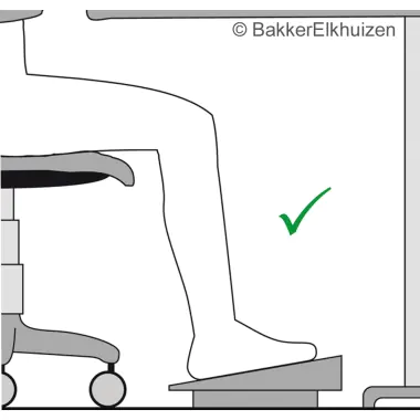 BakkerElkhuizen Fußstütze Pro 959 Footrest BNEFRP959