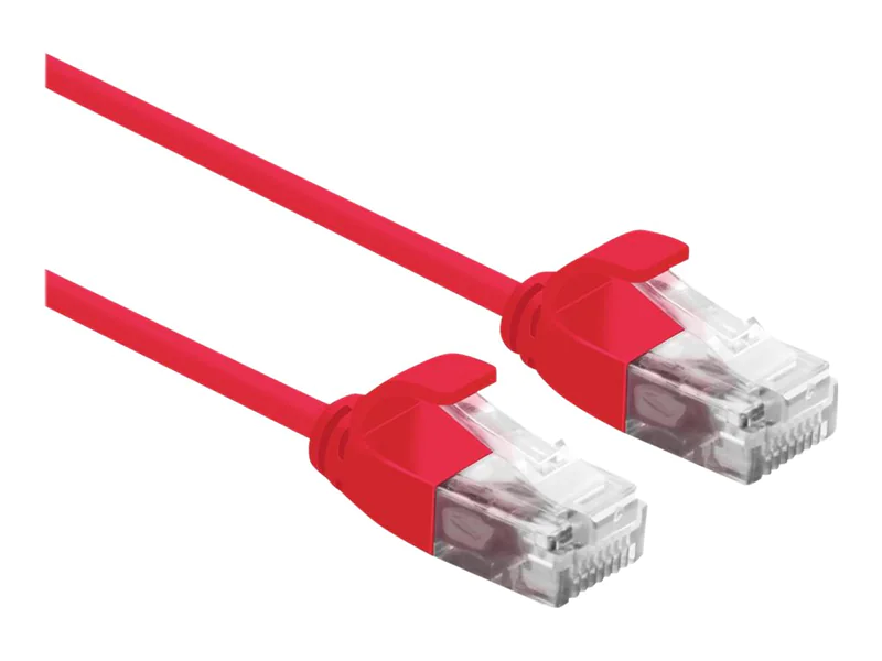 Roline - Patch-Kabel - RJ-45 (M) zu RJ-45 (M) - 5 m - UTP - CAT 6a - halogenfrei, geformt - Rot