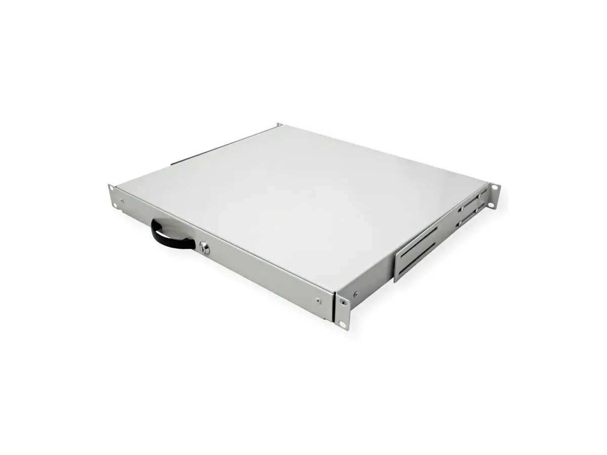 ROLINE Tastatur-Tablett - abschließbar, Tiefe 400 mm - RAL 7035, Hellgrau - 1U - 48.3 cm (19") 26.21.0103