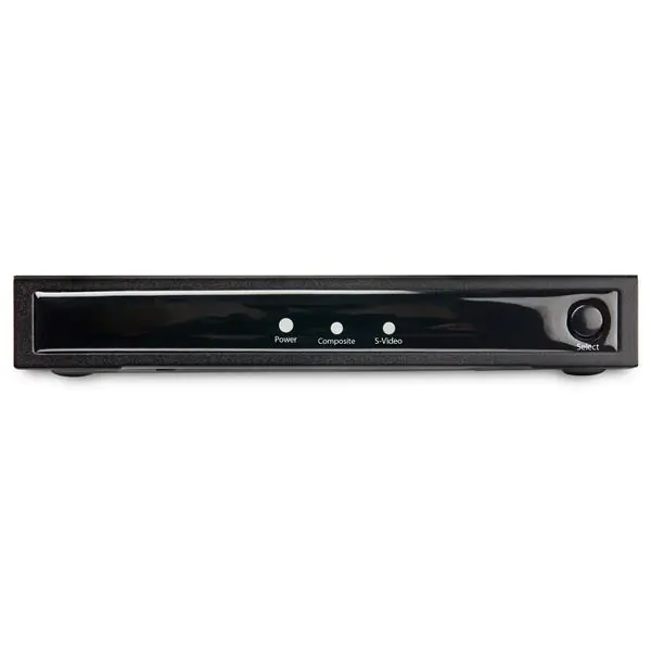 StarTech.com VID2HDCON2 S-Video oder Composite zu HDMI Konverter mit Audio (720p, NTSC & PAL, HDMI Upscaler, Mac & Windows)
