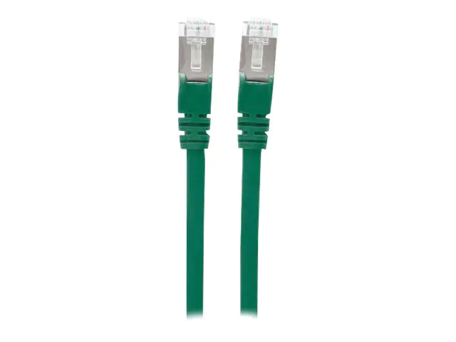 Intellinet Network Patch Cable, Cat7 Cable/Cat6A Plugs, 1.5m, Green, Copper, S/FTP, LSOH / LSZH, PVC, RJ45, Gold Plated Contacts, Snagless, Booted, Polybag - Patch-Kabel - RJ-45 (M) bis RJ-45 (M) - 1.5 m - SFTP - CAT 7 (Kabel) / CAT 6a (Anschlüsse) - halo