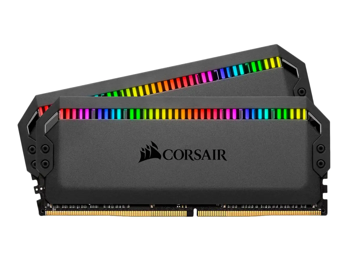 CORSAIR Dominator Platinum RGB - DDR4 - Kit - 16 GB: 2 x 8 GB - DIMM 288-PIN - 4000 MHz / PC4-32000 - CL18 - 1.35 V - ungepuffert - non-ECC - Schwarz