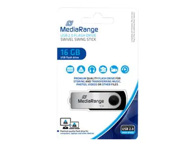 MediaRange USB Flexi-Drive - USB-Flash-Laufwerk - 16 GB - USB 2.0