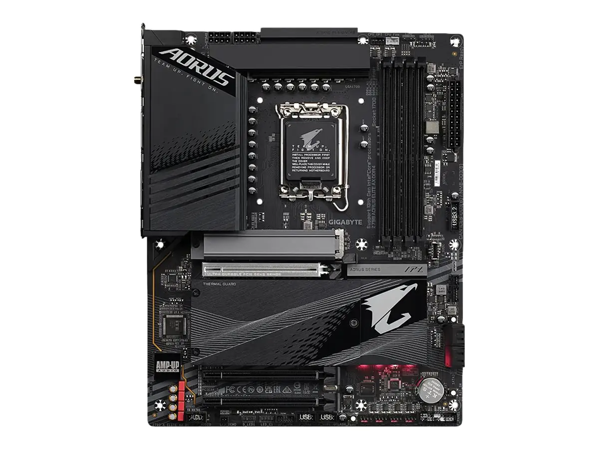 Gigabyte Z790 AORUS ELITE AX DDR4 - 1.0 - Motherboard - ATX - LGA1700-Sockel - Z790 Chipsatz - USB-C Gen2, USB-C Gen 2x2, USB 3.2 Gen 1, USB 3.2 Gen 2 - 2.5 Gigabit LAN, Wi-Fi 6, Bluetooth - Onboard-Grafik (CPU erforderlich) - High Definition Audio (7.1-C