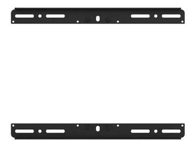 B-TECH Elements - Montagekomponente (Wandplatte) - horizontal - für Flachbildschirm - Schwarz -