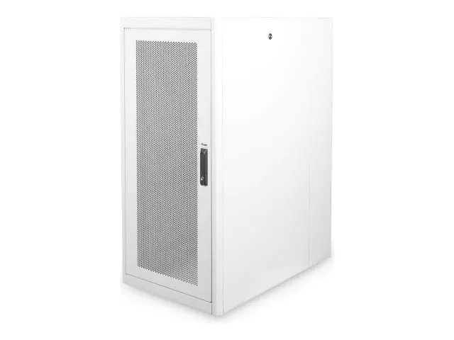 Equip Basic Flex Line - Schrank Netzwerkschrank - 600x1000 mm, with perforated steel front door, removable and lockable panels, assembled - freistehend - Hellgrau, RAL 7035 - 26U - 48.3 cm (19") EBF-26-6010-G-CCAA