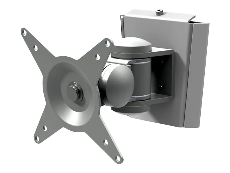 Dataflex Viewmate Style Wall Mount 032 - Befestigungskit (Anschlussplatte, Wandmontage, Schwenkarm) für LCD-Display - Silber - Bildschirmgröße: bis zu 61 cm (bis zu 24 Zoll) - Wandmontage
