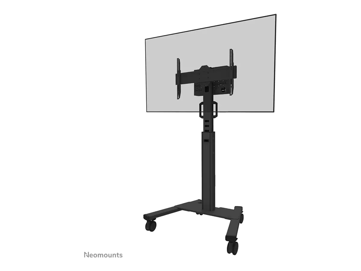 Neomounts FL50S-825BL1 TV-Trolley 37-75" - TÜV, Schwarz, Fester Bodenständer, Stahl, 70 kg, 94 cm (37"), 190,5 cm (75")
