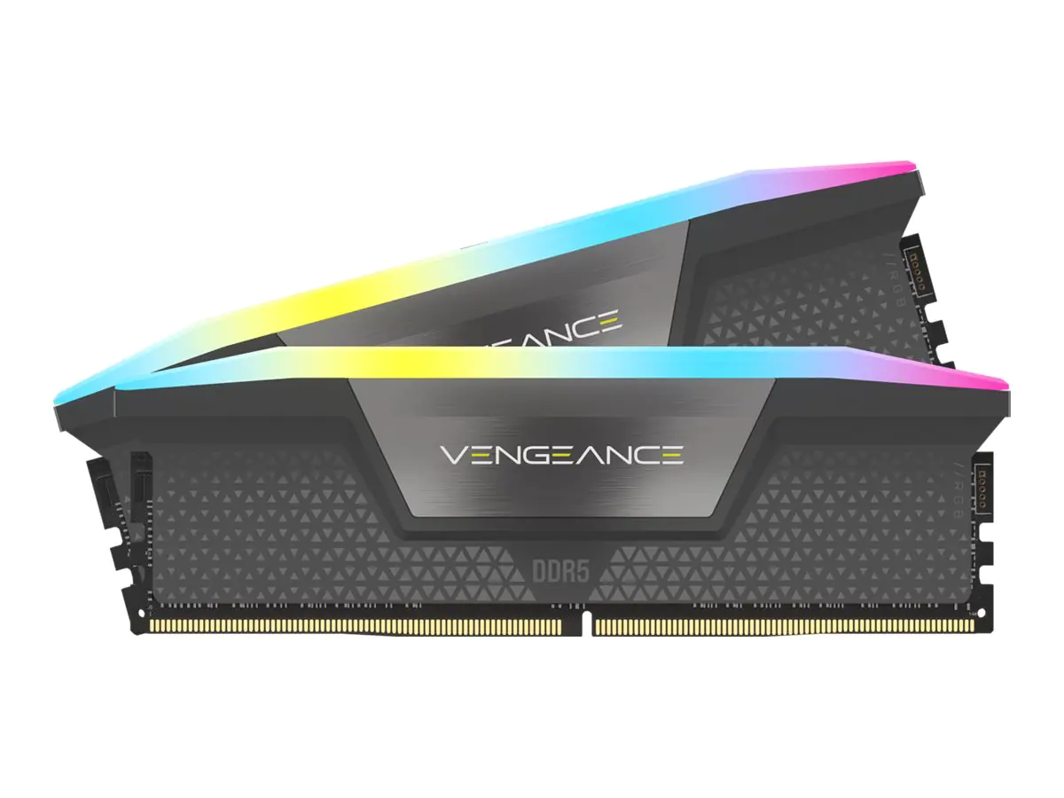 CORSAIR Vengeance RGB - DDR5 - Kit - 64 GB: 2 x 32 GB - DIMM 288-PIN - 6000 MHz / PC5-48000 - CL40 - 1.35 V - Cool Gray