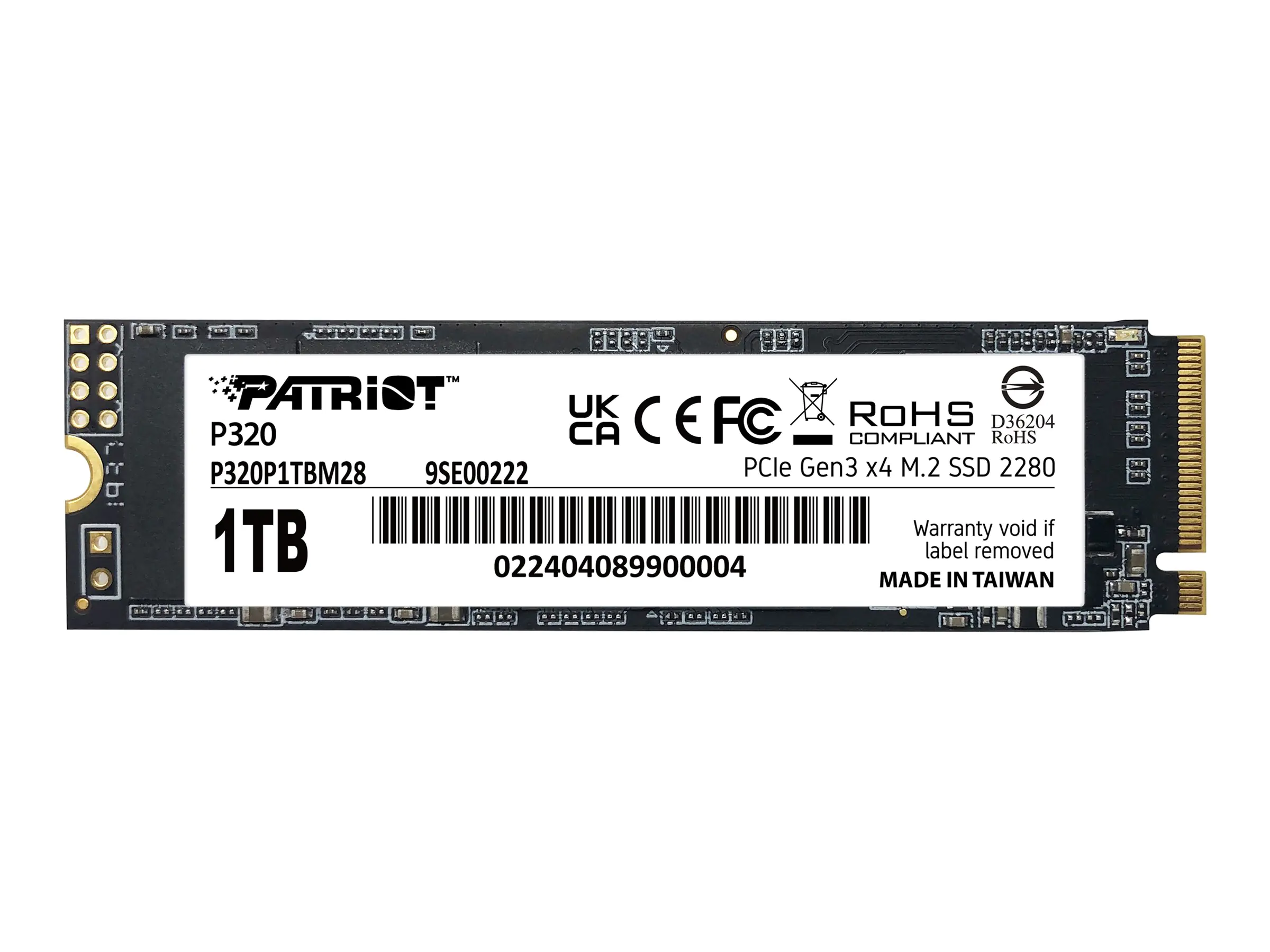 PATRIOT SSD Viper P320 M.2 PCI-Ex4 NVMe 1TB 3GB/s