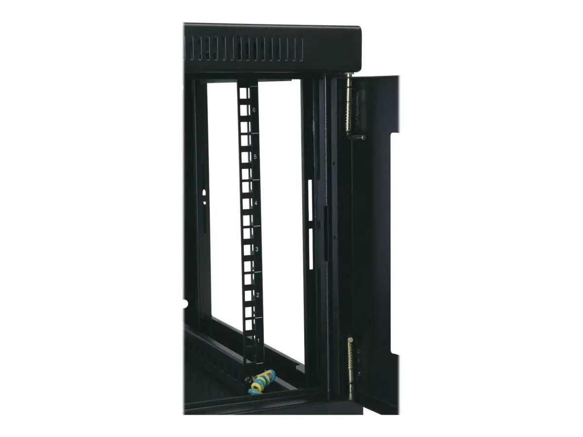 Tripp Eaton Tripp Lite Series 6U Wall Mount Rack Enclosure Server Cabinet Switch Depth Deep - Schrank Netzwerkschrank - geeignet für Wandmontage - Schwarz - 6U - 48.3 cm (19") SRW6UDP