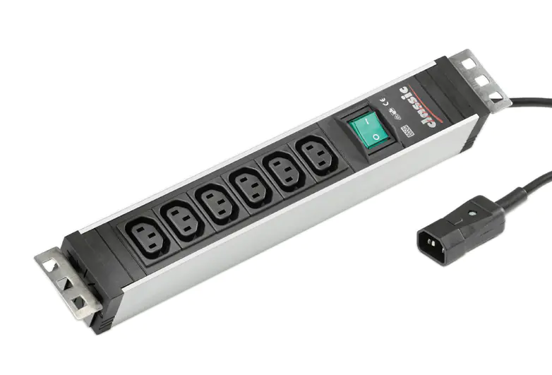 BACHMANN - Steckdosenleiste - Eingabe, Eingang IEC 60320 C14 - Ausgangsanschlüsse: 6 (IEC 60320 C13)