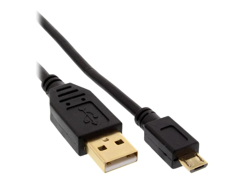 InLine - USB-Kabel - Micro-USB Typ B (M) zu USB (M) - USB 2.0 - 1 m - Schwarz